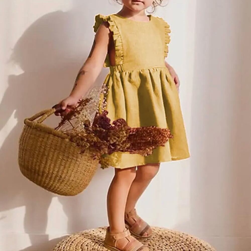 New girl’s linen dress size 4T